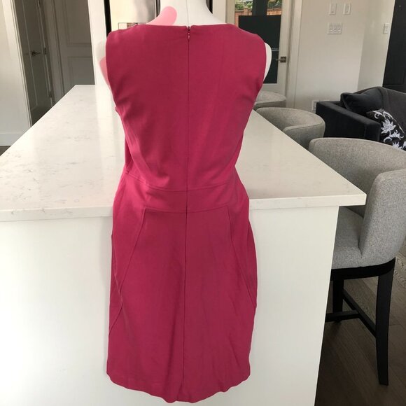 Brooks Brothers Sleeveless Scoop Neck A-Line/Full Lined Midi Dress Pink Size 8 - Picture 6 of 16